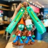 Plants Vs. Zombies Keychain Cartoon Silicone Bag Pendant Toy