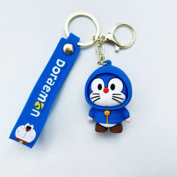 Doraemon Keychains Cute Silicone Pendant Anime Style Gifts