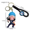 One Piece Keychains Kawaii Luffy Zoro Chopper Figure Keyrings