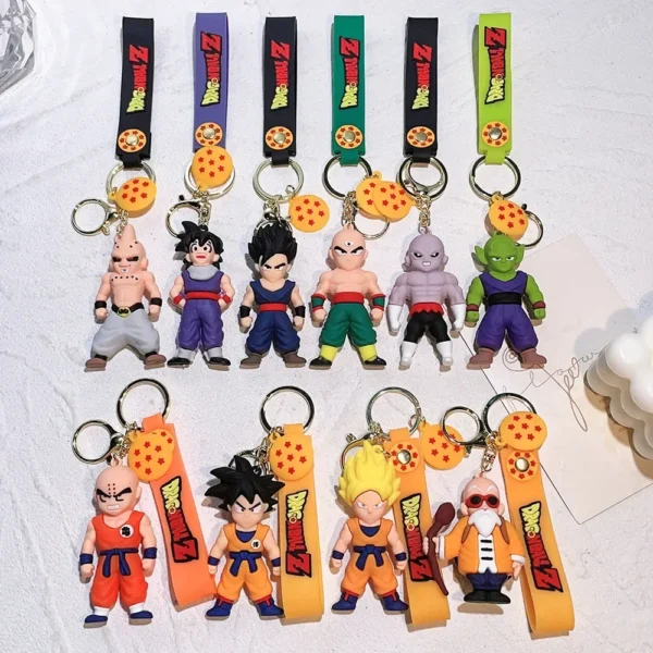 Dragon Ball Keychains - Z Super Saiyan Series, High-Quality PVC