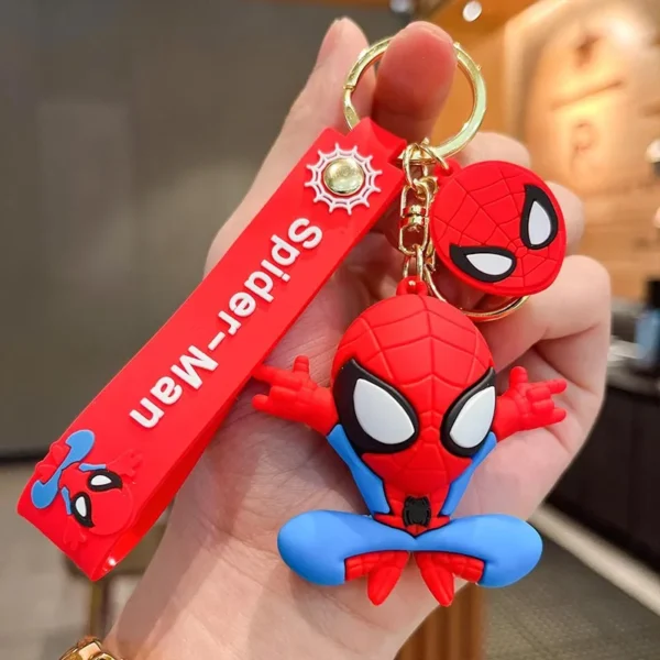 Marvel Spiderman Keychains - Movie Superhero Design, Perfect Car Pendant, Charm Jewelry for Boys' Party