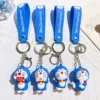 MINISO Doraemon Keychains Silicone Doll Unique Couple Style