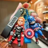 Marvel Avengers Spiderman Keychains - Cartoon Design, Perfect Gifts for Boys, Car & Bike Keys