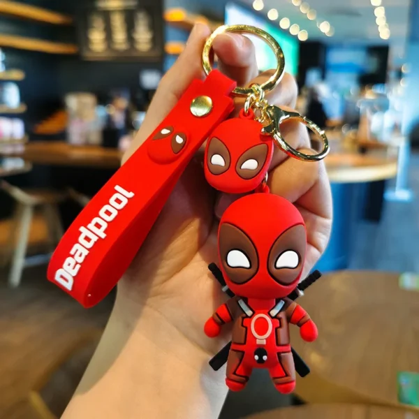 Marvel Deadpool Anime Figures Keychains: Fashionable Bag Pendant