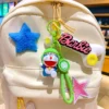 Kawaii Doraemon Keychains: Cute Cartoon Couple Bag Charms