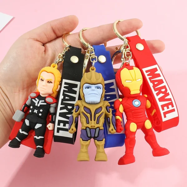 Disney Marvel Keychains - Iron Man, Spider Man