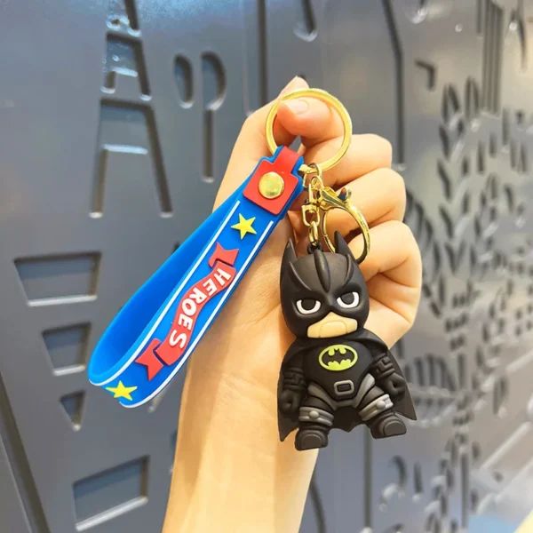 DC Superhero Keychains - Batman, Superman, Marvel Avengers