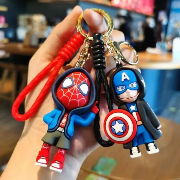 Marvel Spider Man Keychains - Cute Doll Pendant, Avengers Style