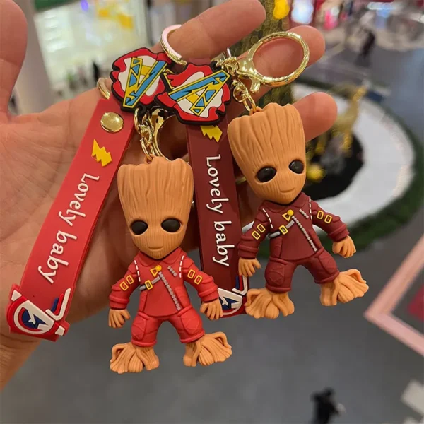 Marvel Guardians Keychains - Groot, Rocket, Raccoon for Fans