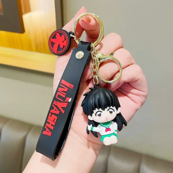 Inuyasha Animation Keychains Kagome Kikyō Doll Car Bookbag Pendants