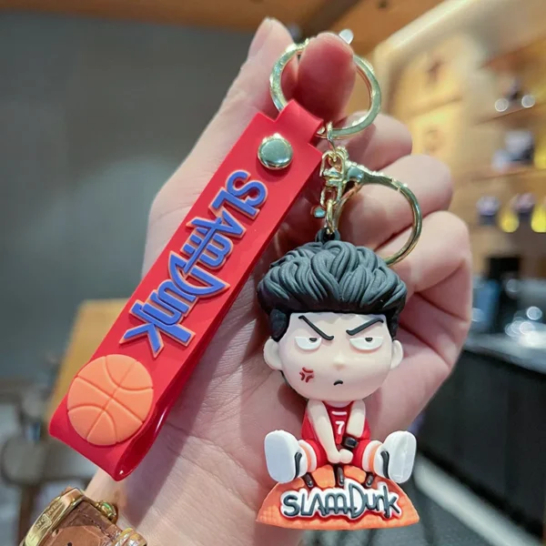 Slam Dunk Master Keychains Anime Cartoon Sakura Flower Maple Doll Pendant