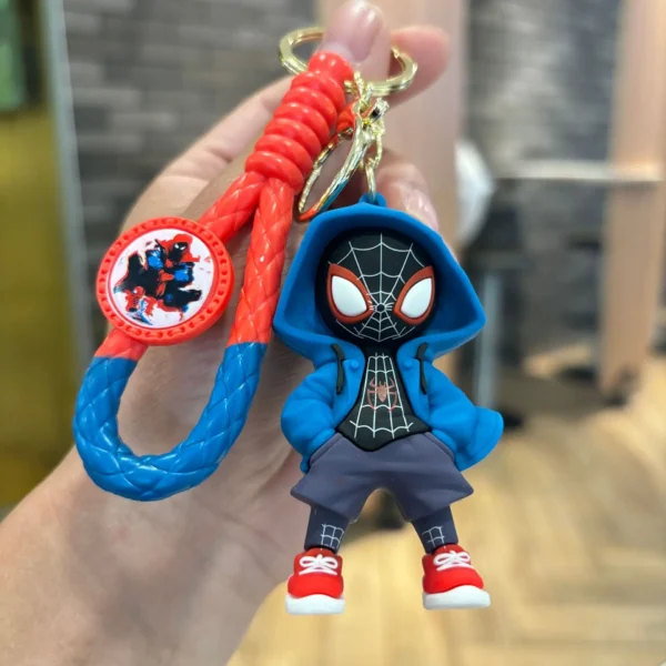 Spiderman Disney Marvel Keychains: Miles Morales Cartoon Pendant