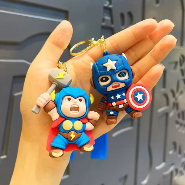 DC Superhero Keychains - Batman, Superman, Marvel Avengers