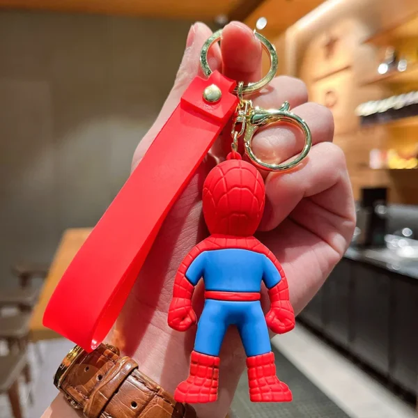 Marvel Avengers Spiderman Keychains - Cartoon Design, Perfect Gifts for Boys, Car & Bike Keys