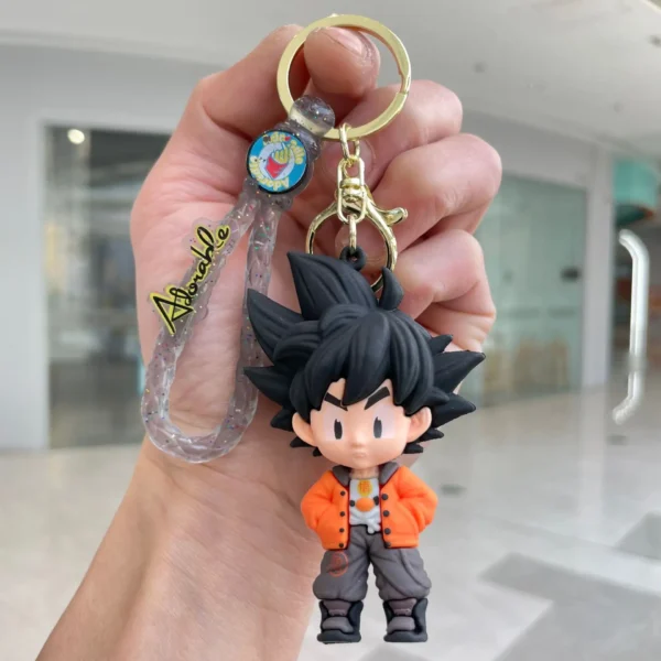 Dragon Ball Keychains Cute Cartoon Car Schoolbag Decor