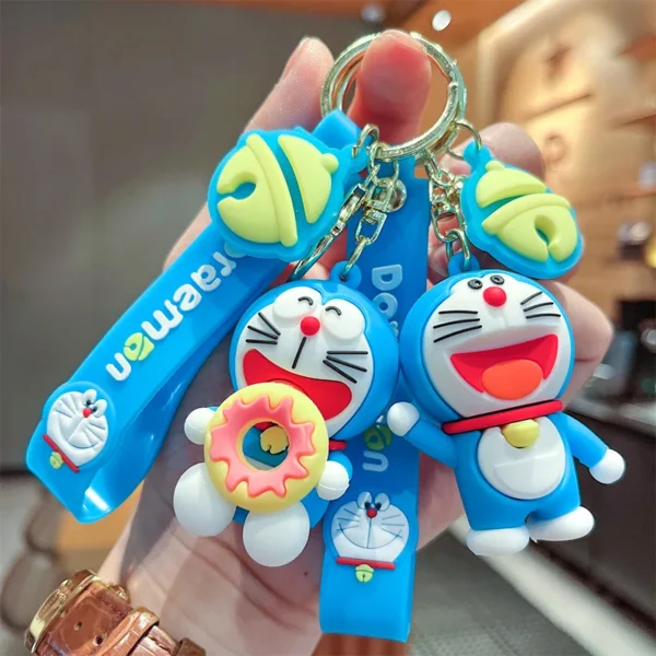 Doraemon Keychains Cute Dingdang Cat Pendant Anime Style