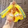 Cartoon Minions Keychain Despicable Me PVC Doll Car Pendant Toy