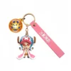 One Piece Anime Keychains Luffy Chopper Figures Cute Pendant