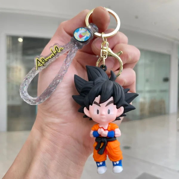 Dragon Ball Keychains Cute Cartoon Car Schoolbag Decor