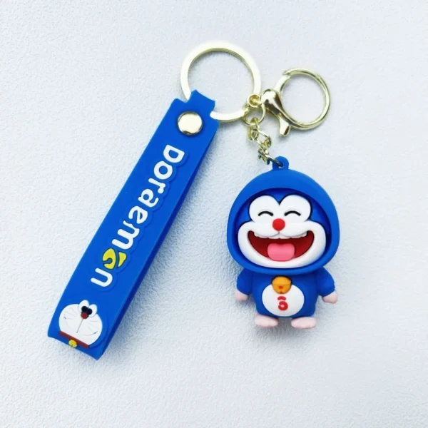 Doraemon Keychains Cute Silicone Pendant Anime Style Gifts