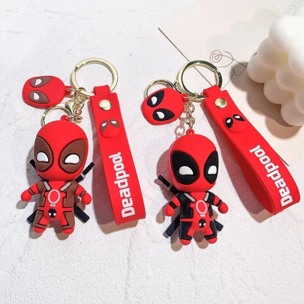 Marvel Deadpool Q Keychains Cute Doll Pendant, Anime Figures