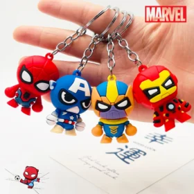 Disney Marvel Keychains Captain America, Thor, Iron Man Anime Figures