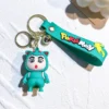 Bandai Anime Crayon Shin-chan Keychains Pikachu Funny Cosplay