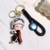 One Piece Keychains Kawaii Luffy Zoro Chopper Figure Keyrings