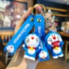 MINISO Doraemon Keychains Silicone Doll Unique Couple Style