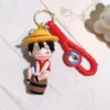 One Piece Keychains Kawaii Luffy Zoro Chopper Figure Keyrings