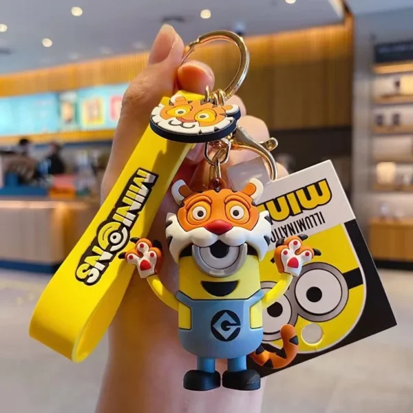 Anime Minions Keychain Cute Cartoon Design Perfect for Keys Bags