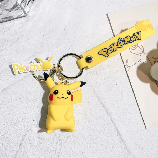 Pokemon Keychains - Pikachu Action Figure, Kawaii Cartoon Charmander Doll