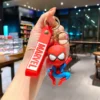 Marvel Superhero Keychains - Iron Man, Spider-Man PVC Cute Key Rings