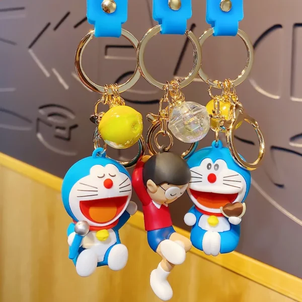 Doraemon Cartoon Anime Keychains Cute Doll PVC 11CM