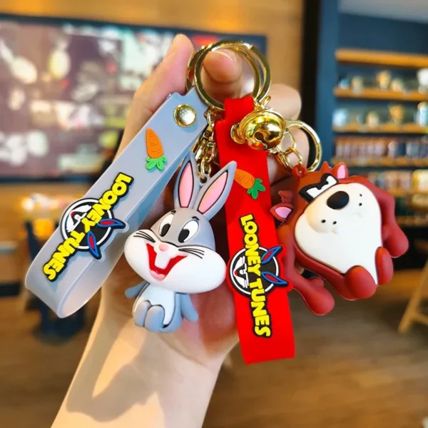 Cartoon Anime Bunny Keychains - Cartoon Doll Design for Car, Bag