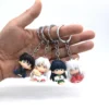 Anime Inuyasha Kawaii Keychains, Sesshoumaru & Kagome Acrylic Jewelry