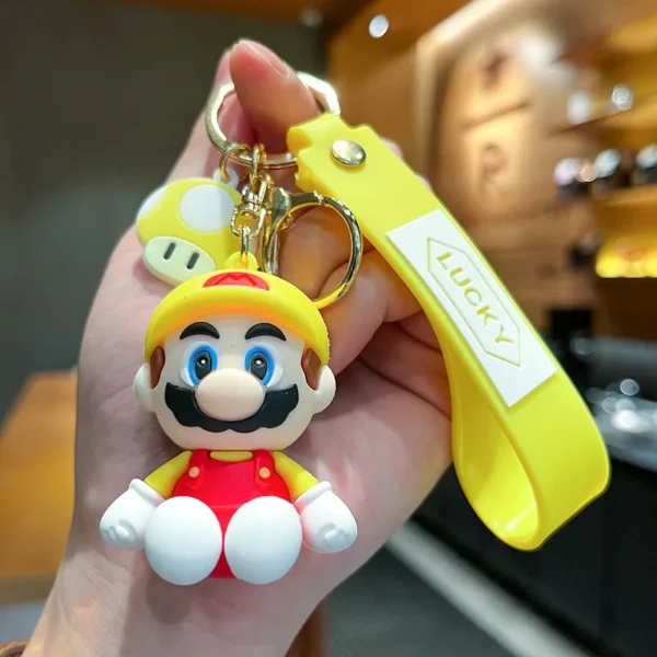 Super Mario Keychains Classic Game Character Models Bookbag Accessories