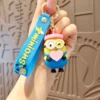 Cartoon Minions Keychain Despicable Me PVC Doll Car Pendant Toy