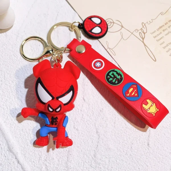 Spider-Man Across the Spider-Verse Keychains Action Figures