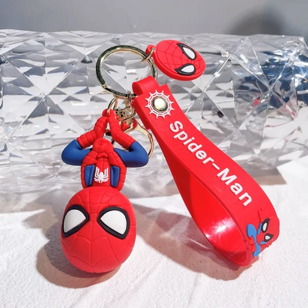 Marvel Avengers Spiderman Keychains - Cute Superhero Pendant, Kawaii