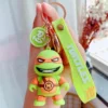 Ninja Turtle Keychain Cartoon Leo Raph Mikey Don PVC+Metal Lightweight