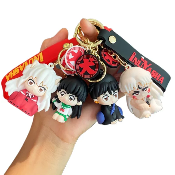 Anime Inuyasha Creative Q Version Keychains, Unique Sesshomaru Design, Fashion Accessory