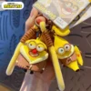 Cartoon Minions Keychains Kawaii Anime Bag Pendant Car Keyring Toy Girl Accessory