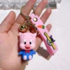 Cartoon Anime Bunny Keychains - Cartoon Doll Design for Car, Bag