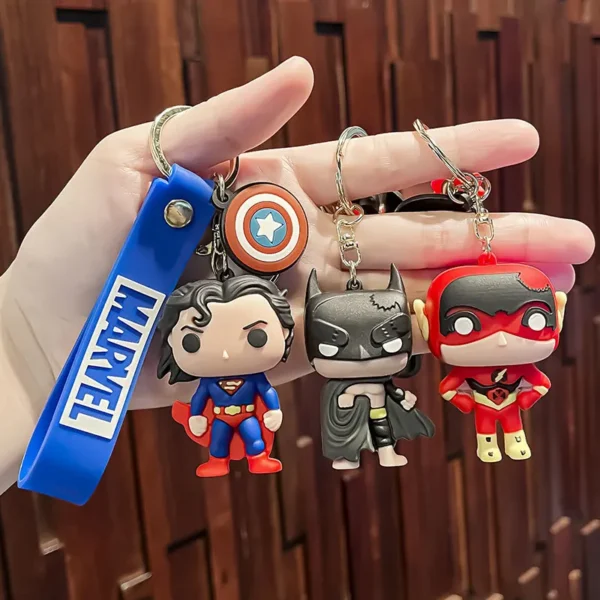 DC Hero Avengers Batman Keychains - Cartoon Anime, Trendy Cool