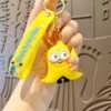 Cartoon Minions Keychain Despicable Me PVC Doll Car Pendant Toy