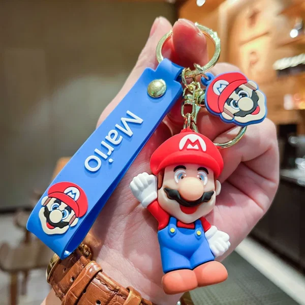 Super Mario Keychains Classic Game Character Models Bookbag Accessories