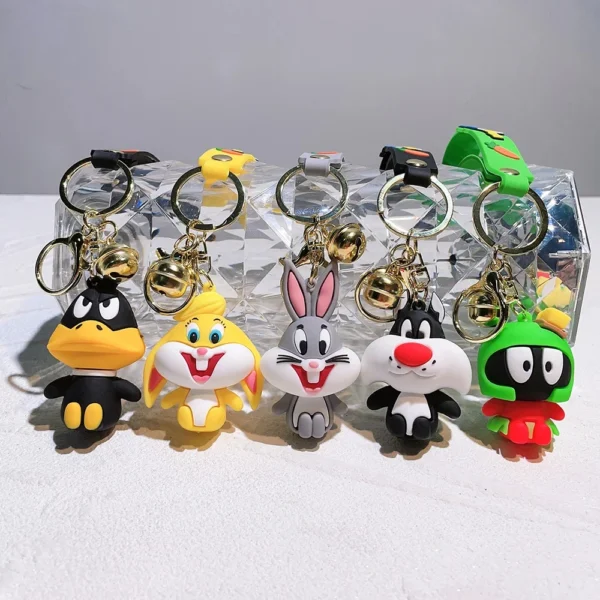 Cartoon Anime Bunny Keychains - Cartoon Doll Design for Car, Bag