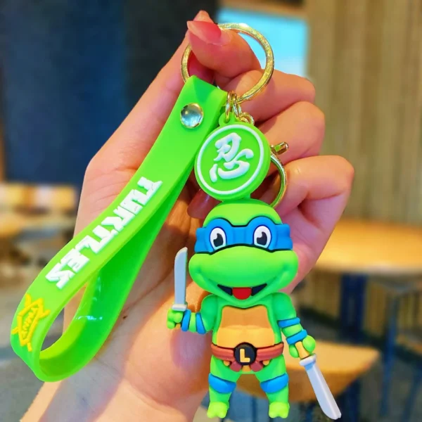 Anime Ninja Turtle Keychain Raphael Donatello Car Bag Accessory