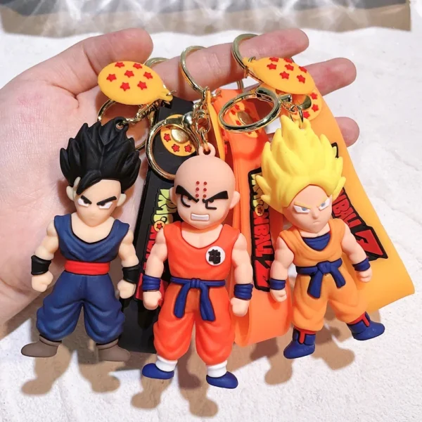 Dragon Ball Keychains - Z Super Saiyan Series, High-Quality PVC